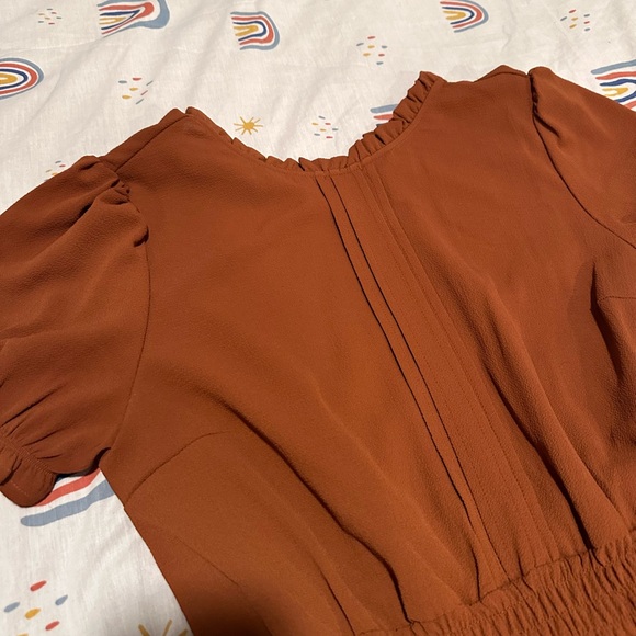 Victorian copper midi dress - Picture 1 of 2